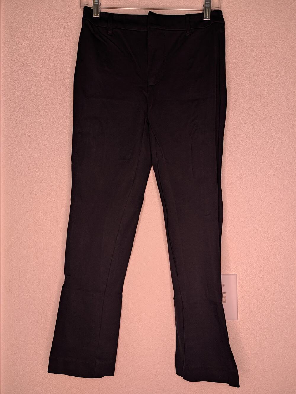 Free People Women's Navy Chino Pants 4 Straight Leg Casual Travel Office Chic